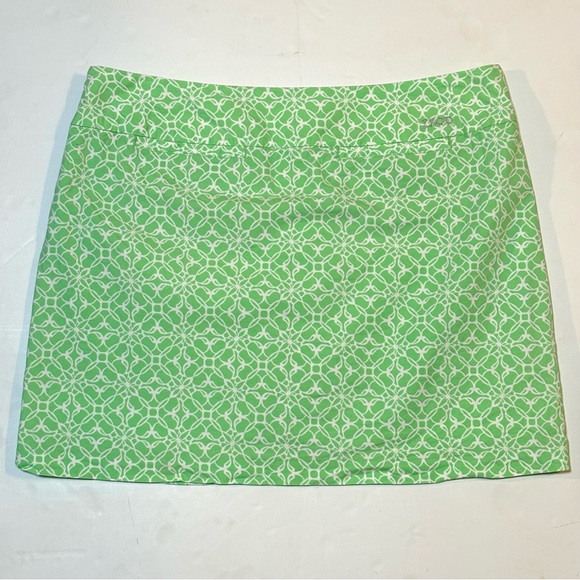 IZOD Golf Skort Green White 16 - Picture 4 of 7